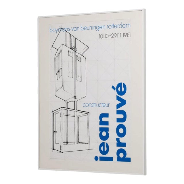 Booijmans Van Beuningen Exhibition Poster by Jean Prouvé, 1981 For Sale