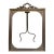 Ornate Antique Victorian Bronze Easel Back Picture Photo Mirror Frame For Sale
