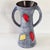 Vintage Vase in Red and Yellow Ceramic, 1950 For Sale - Image 16 of 16