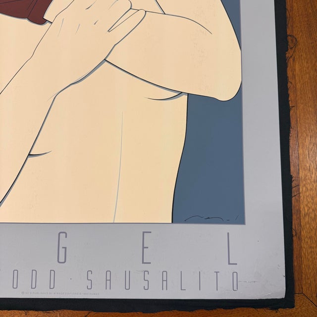 1980s 1985 Patrick Nagel "Commemorative #6" Serigraph Print For Sale - Image 5 of 12