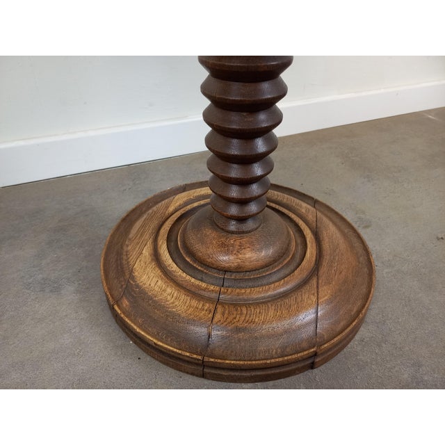 Vintage Brutalist Pedestal Table, 1950s For Sale - Image 9 of 18