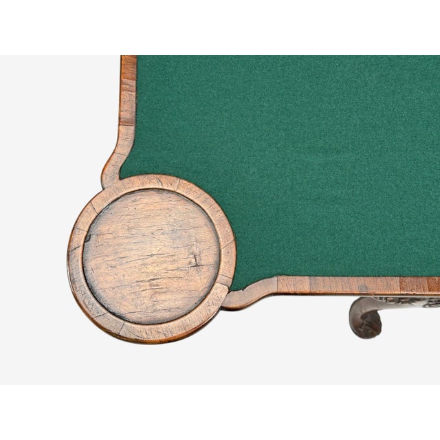 Georgian, Card or Game Tables, a Pair, Tapestry, Mahogany, 18th Century For Sale - Image 12 of 18