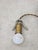 Mid-Century Modern Italian Opaline and Brass Pendant Lamp For Sale - Image 13 of 16