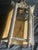 Gothic Mid 20th Century Gothic Revival Hanging Lantern With Slag Glass Panels and Ornate Metal Frame. For Sale - Image 3 of 4