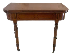 George III Figured Mahogany Console Table, 1800s
