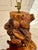 Mid-Century Modern 1960s One-of-a-Kind Artist-Made Burl Wood Floor Lamp With Live Edge Display Shelves For Sale - Image 3 of 12
