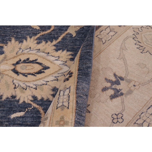 Textile 1990s Classic Ziegler Gray Beige Hand-Knotted Wool Rug - 8'11'' X 11'9'' For Sale - Image 7 of 7