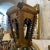 It's an Italian procession lantern, now if electrified, it can be used as a charming pendant. The gilded and blue iron...