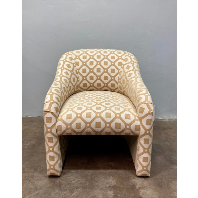 Mid-Century Modern Vintage Parson’s Style Club Chair For Sale - Image 3 of 8