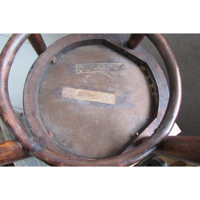 Brown Bistro Chair by Jacob & Josef Kohn, 1890s For Sale - Image 8 of 9