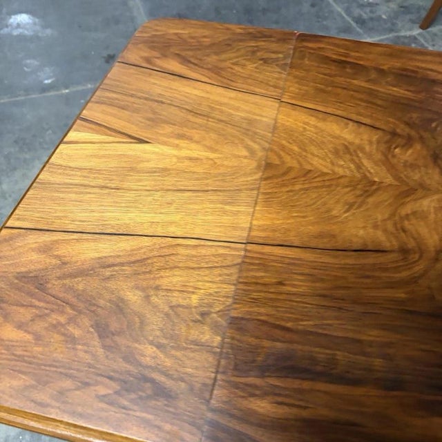 Mid-Century Modern Burr Walnut and Oak Drop Leaf Coffee Table, 1960s For Sale - Image 6 of 7