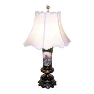 19th century Austrian Art Glass Lamp