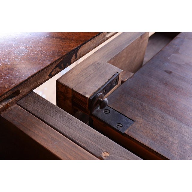 Art Deco Extendable Dining Table in Walnut, Czech, 1920s For Sale - Image 9 of 18