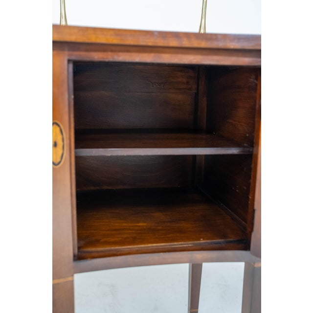 1970s Statton Cherry Sideboard W. Inlay Work & Gallery For Sale - Image 5 of 18