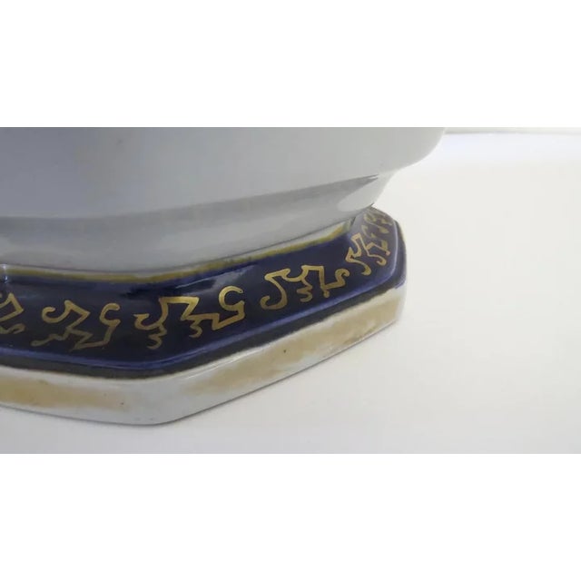 Mid 19th Century Pair English Ironstone Lidded Jars Urns Vases 24" Tall by Mortlock C 1860 Dragons Foo Lions (A) - A Pair For Sale - Image 5 of 9