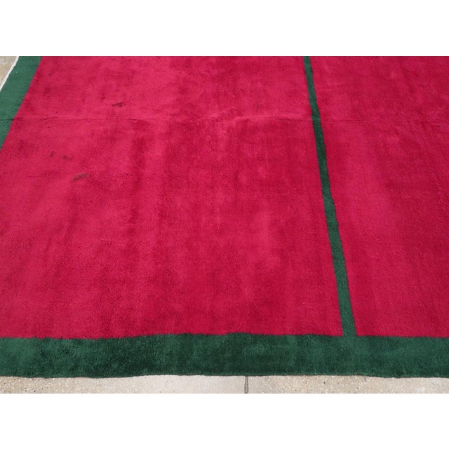 Textile Galerie Shabab Collection Mid-20th Century Turkish Anatolian Minimalistic Carpet For Sale - Image 7 of 10