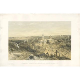W. Simpson, A Quarantine Cemetery, Crimean War, 1855, Print For Sale