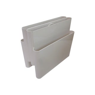 Minimal Kartell Mid Century Modern Magazine Rack For Sale