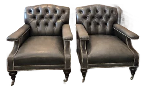 Ralph Lauren Set of 2 Club Chairs