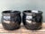 Vintage Ceramic Planters in Black Over Green Glaze - Set of 2 For Sale - Image 10 of 17