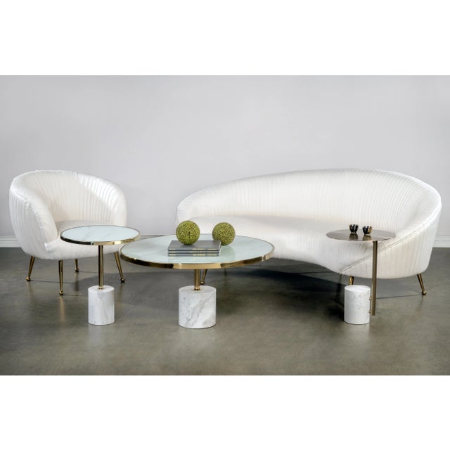 Kaia Marble Base Coffee Table Set, Set of 3 | Chairish