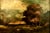 On offer is an antique oil landscape painting signed in the upper right corner by Anna Hook. This work beautifully draws...