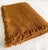 Pure French Virgin Wool Throw in Ambre For Sale - Image 4 of 6