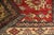 Red Boho Chic Super Kazak Red/Gold Wool Rug - 4'1'' X 5'5'' For Sale - Image 8 of 10