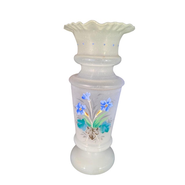 Late 19th Century 19th Century Bristol Porcelain Floral Vase For Sale - Image 5 of 6