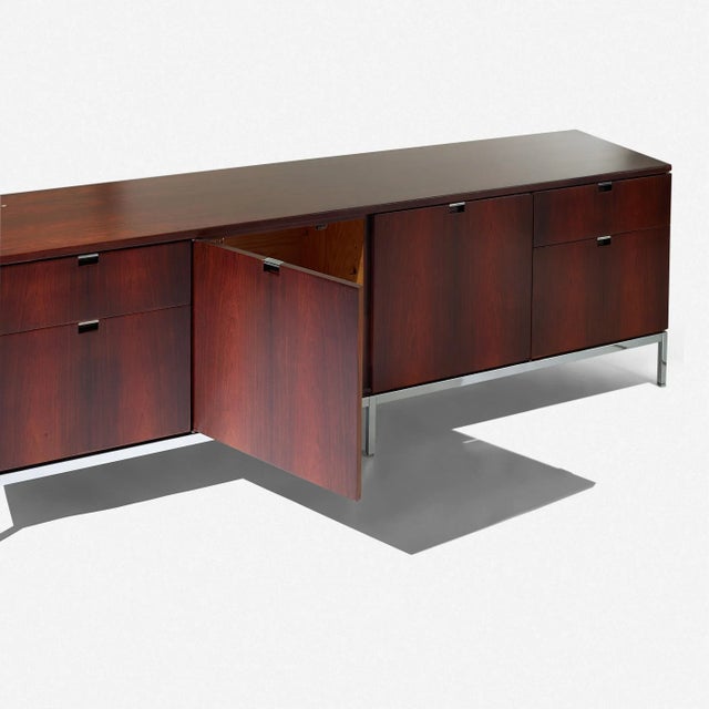 Florence Knoll Rosewood Cabinet For Sale - Image 9 of 10