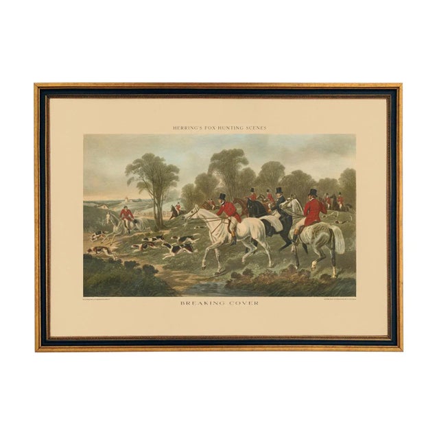 J.F. Herring "Breaking Cover" Fox Hunting Scene Reproduction Print For Sale - Image 4 of 4