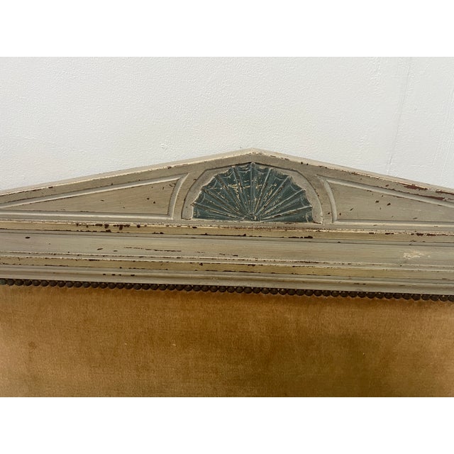 20th Century Directoire-Style Beds in Painted Beechwood, Set of 2 For Sale - Image 6 of 14