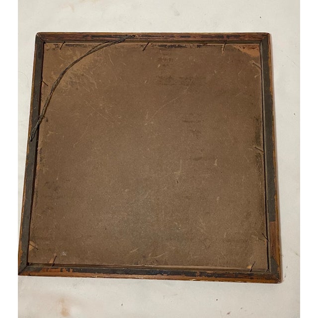 Antique 1800's Victorian Original Mixed Media Figural Lady Vase Painting Pinup For Sale - Image 11 of 11