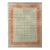 Rug & Kilim’s Border Rug in Mint and Rust, 5x8 For Sale