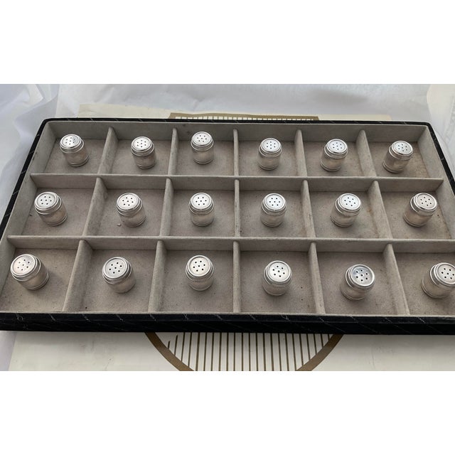 1970s Individual Salt Shakers, Barrel Shape. - Set of 4 For Sale - Image 4 of 5