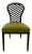 Modern Mark Sikes for Henredon Green Velvet Side Chair For Sale