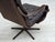 Scandinavian Swivel Armchair in Patchwork Leather, 1970s For Sale - Image 13 of 18