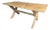 X Legs Farmhouse Dining Table in Oak, 1900s For Sale