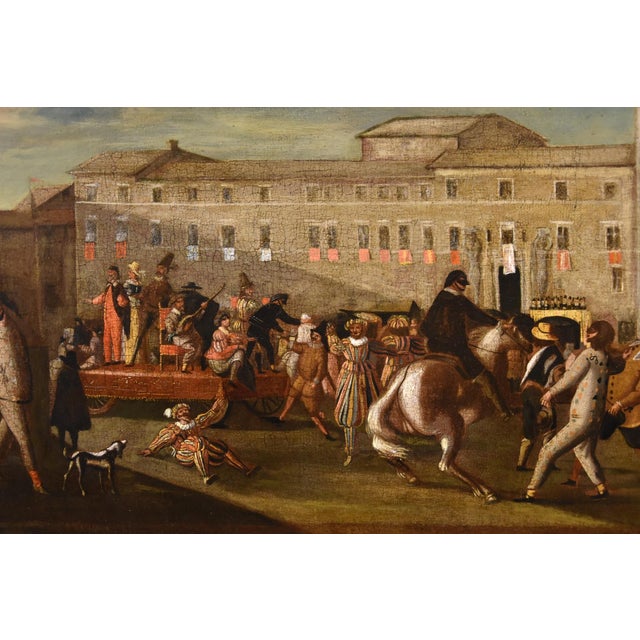 Carnival scene in 17th-century rome (piazza colonna) roman school of the bamboccianti (mid-17th century) - workshop of...