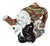 Antique Meiji Japanese Kutani Hotei Laughing Buddha Teapot For Sale