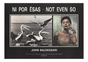 1989 John Baldessari 'Not Even So' Pop Art Offset Lithograph