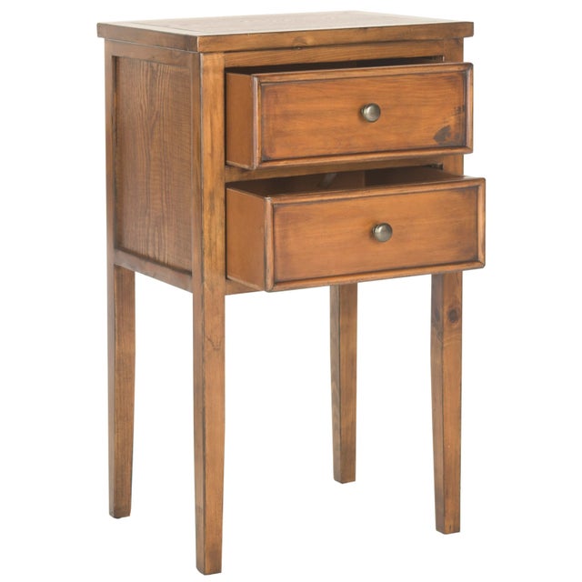 Inspired by the straightforward lines of Craftsman style, the nightstand in filbert brown pine wood is pretty and...