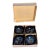 1960s Mid-Century Modern Murano Blue Copper Aventurine Ashtrays & Trinket Dishes - Set of 4 For Sale