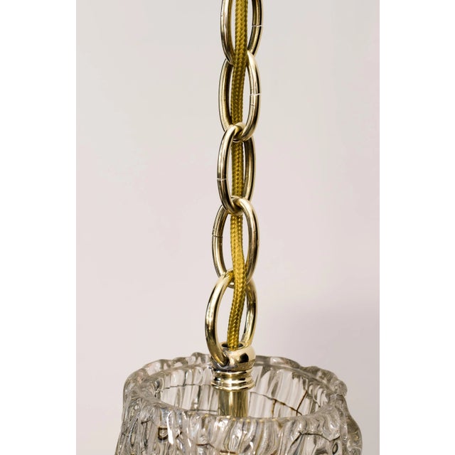 Metal Armored Glass Pendant from Kalmar, 1950s For Sale - Image 7 of 9