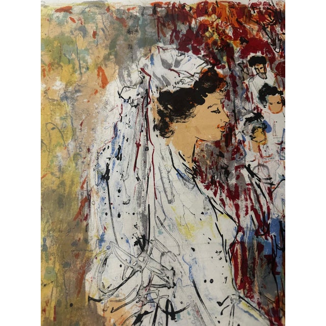 Bertoldot Taubert, Jewish Wedding, Litho Judaica, 1960s, Paper For Sale - Image 11 of 18