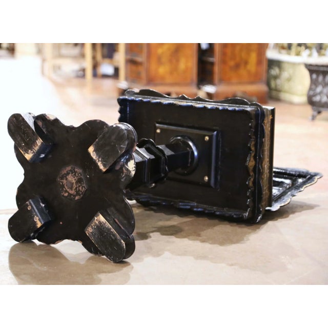 19th Century English Victorian Papier-Mâché Sewing Table With Pearl Inlay For Sale - Image 12 of 13