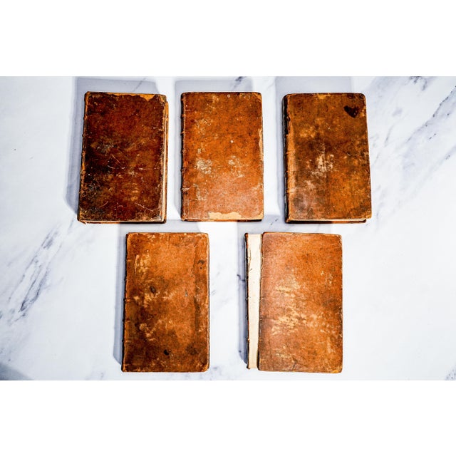 Rare 1739 the Christian Life John Scott Complete Set Antique Leather Books For Sale - Image 12 of 13