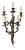 Large Louis XV Style Bronze Sconces with 5 Bulb Lights, Set of 2 For Sale