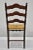 Early 20th Century Antique American Primitive Cherry Wood Woven Rush Seat Ladder Back Side Chair For Sale - Image 11 of 11