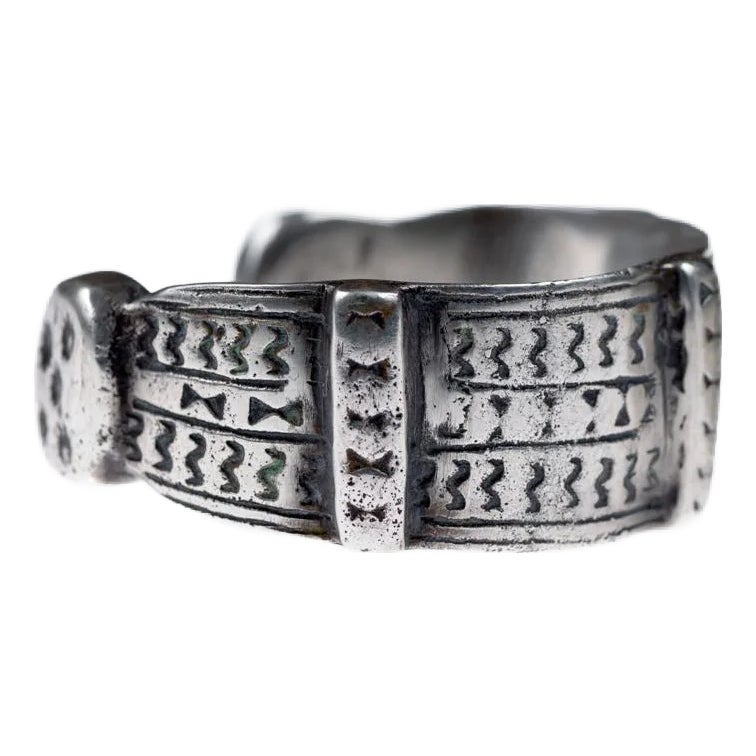 Mid 20th Century Tribal Silver Tuareg Bracelet | Chairish